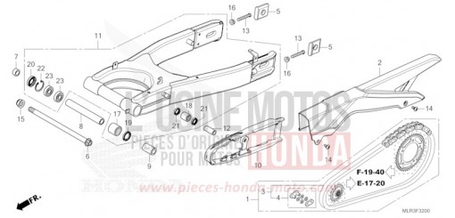 BRAS OSCILLANT CBR500RACT de 2026